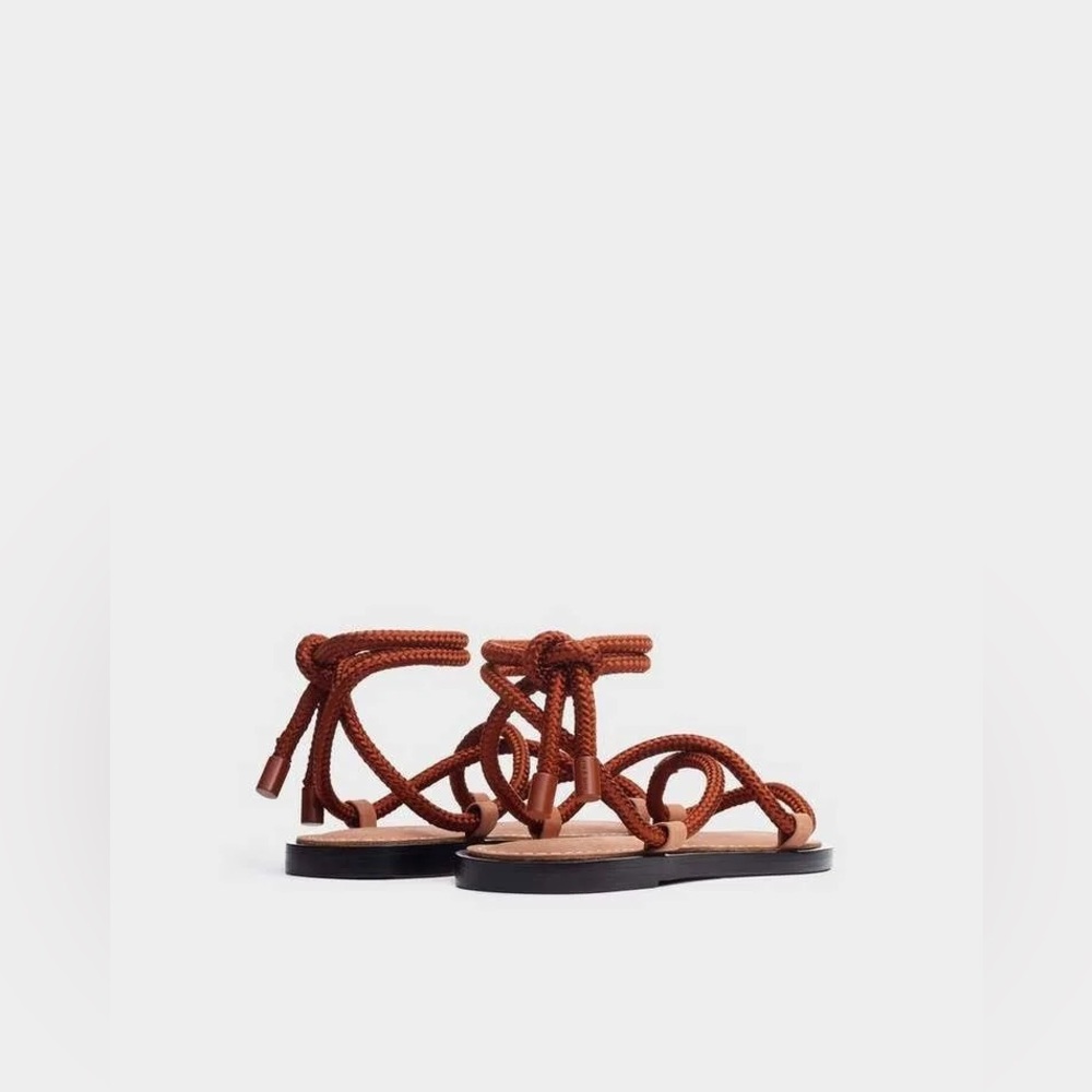 Rag & Bone Euc Infinity Infinity Sandal Brown Lea… - image 6